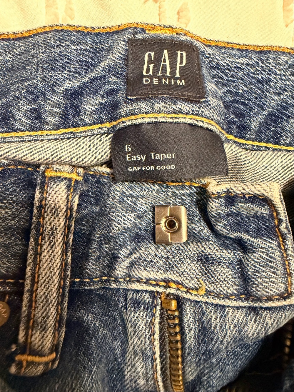 GAP Boys Easy Taper Jeans - Light Blue Denim